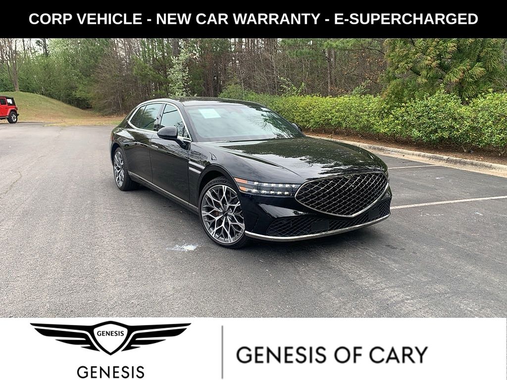 Maui Black 2025 Genesis G90 3.5T e-Supercharger AWD Sedan All-Wheel Drive 8-Speed Automatic