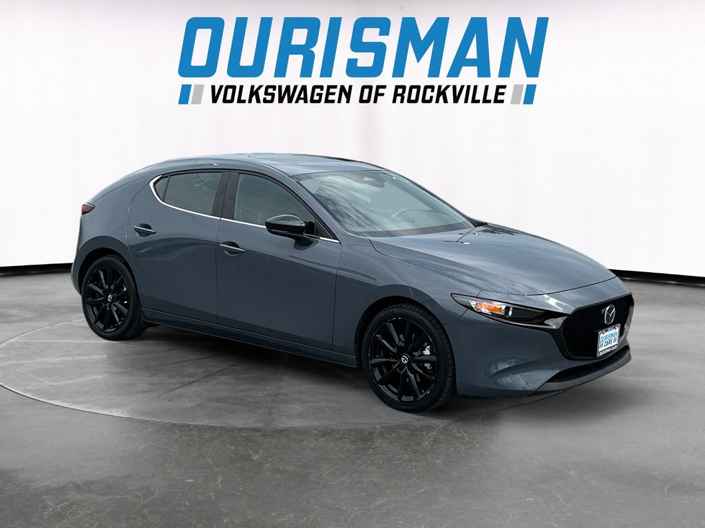 Gray Metallic 2024 Mazda MAZDA3 2.5 S Carbon Edition Hatchback AWD Hatchback All-Wheel Drive 6-Speed Automatic