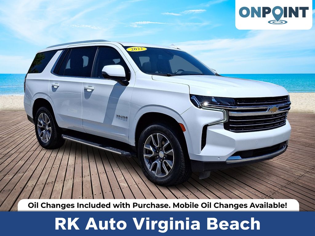 Summit White 2022 Chevrolet Tahoe LT 4WD SUV / Crossover Four-Wheel Drive Automatic