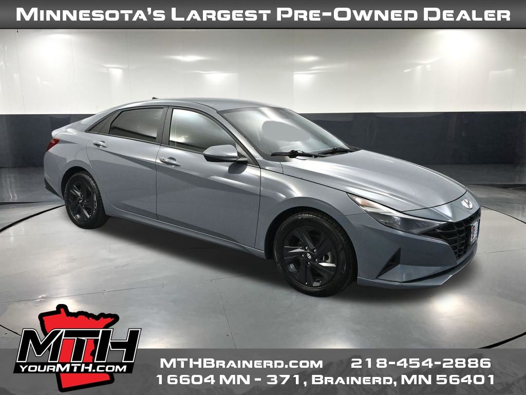 Electric Shadow 2021 Hyundai Elantra Sedan Front-Wheel Drive Continuously Variable Transmission