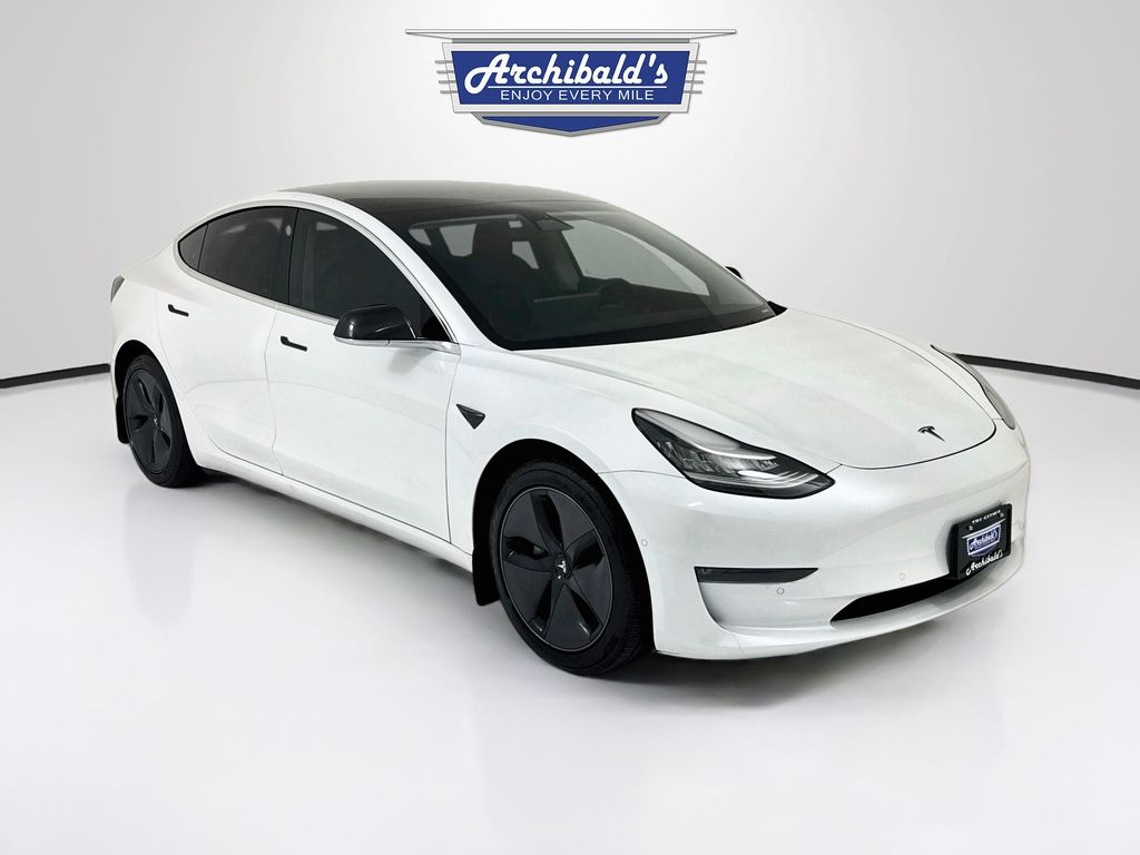 Pearl White Multi-Coat 2020 Tesla Model 3 Sedan All-Wheel Drive 1-Speed Automatic