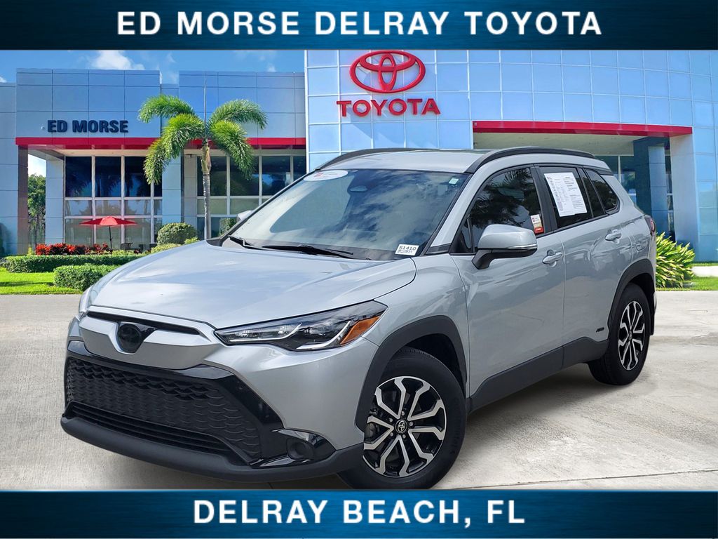 Sonic Silver 2024 Toyota Corolla Cross Hybrid SUV / Crossover All-Wheel Drive Continuously Variable Transmission