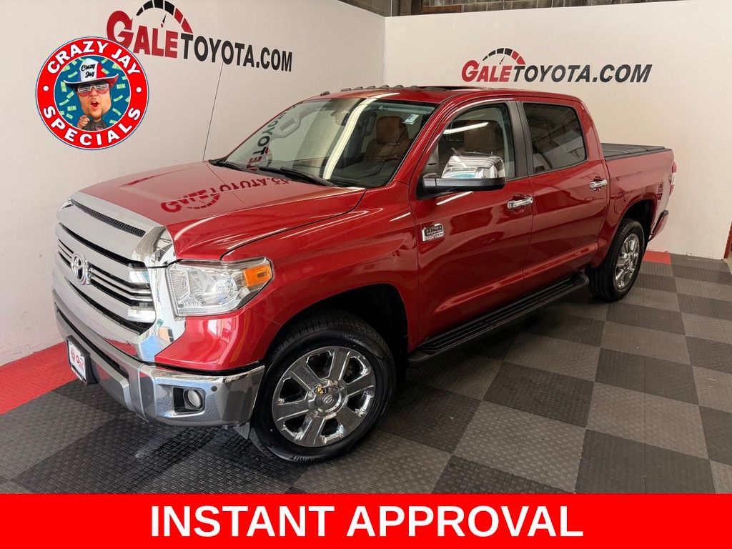 Barcelona Red Metallic 2017 Toyota Tundra Pickup Truck Four-Wheel Drive 6-Speed Automatic Overdrive
