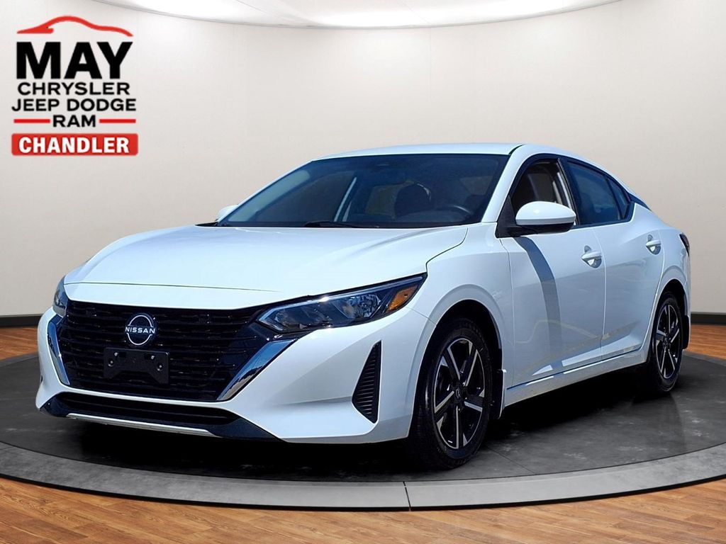 White (Fresh Powder) 2025 Nissan Sentra SV FWD Sedan Front-Wheel Drive Continuously Variable Transmission