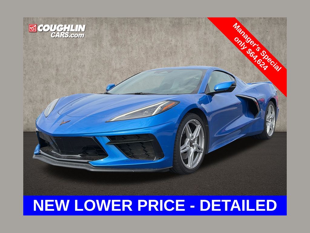 Riptide Blue Metallic 2024 Chevrolet Corvette Coupe Rear-Wheel Drive 8-Speed Dual Clutch