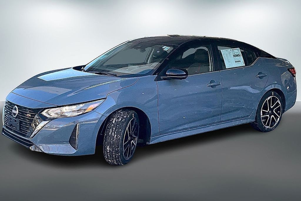 Atlantic Gray/Super Black 2025 Nissan Sentra Sedan Front-Wheel Drive Continuously Variable Transmission