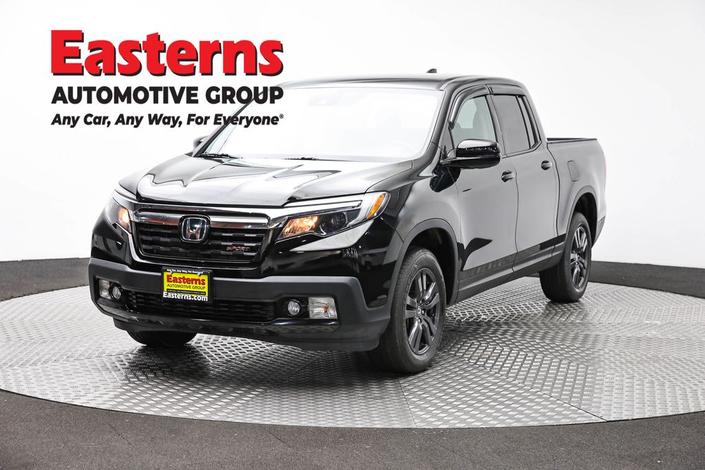 Black 2020 Honda Ridgeline Sport AWD Pickup Truck All-Wheel Drive 9-Speed Automatic