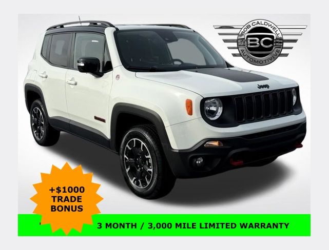 Alpine White Clearcoat 2023 Jeep Renegade Trailhawk 4WD SUV / Crossover Four-Wheel Drive 9-Speed Automatic