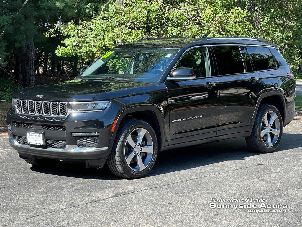 Diamond Black Crystal Pearlcoat 2021 Jeep Grand Cherokee L SUV / Crossover Four-Wheel Drive 8-Speed Automatic