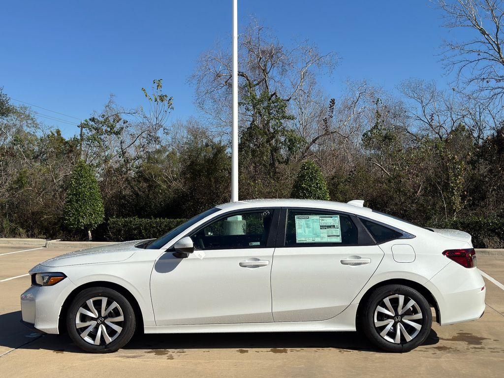 2026 Honda Civic LX White at Classic Honda Galveston