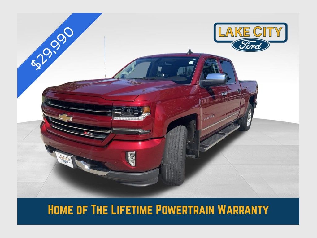 Cajun Red Tintcoat 2018 Chevrolet Silverado 1500 Pickup Truck Four-Wheel Drive 8-Speed Automatic Overdrive