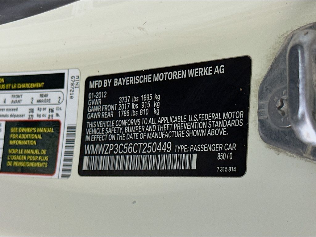 2012 MINI Cooper Base 30