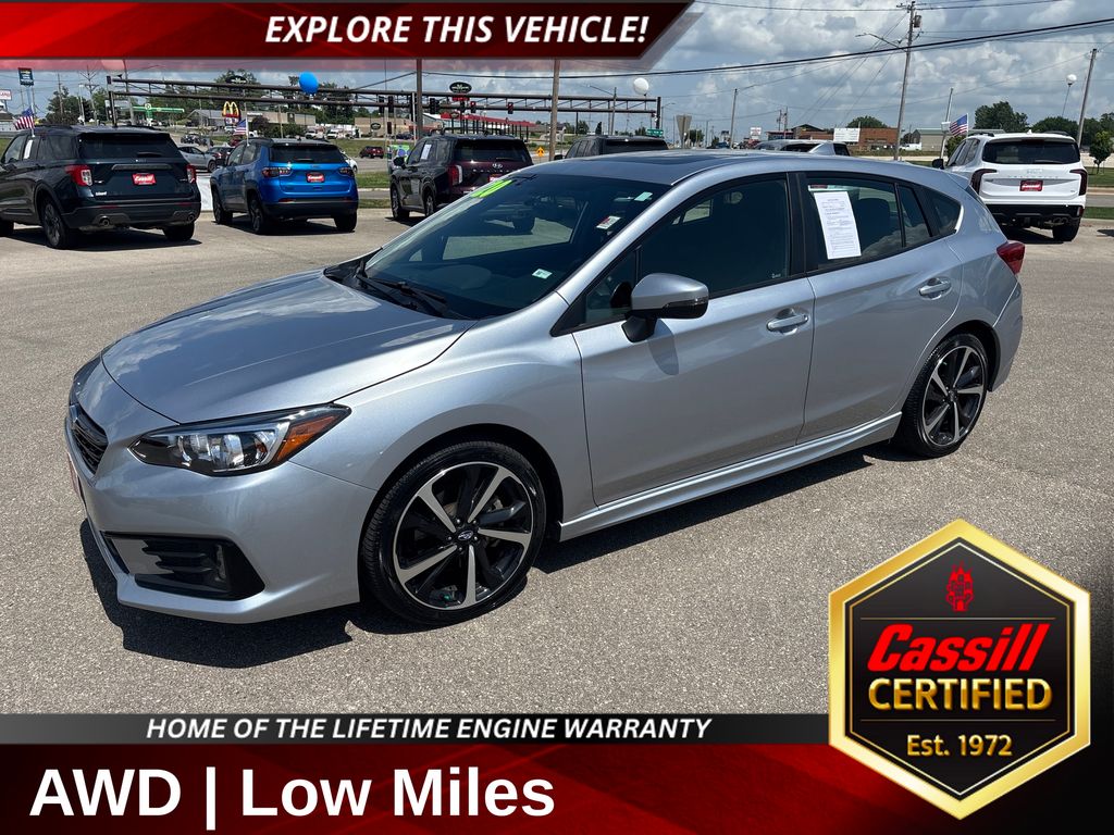Ice Silver Metallic 2020 Subaru Impreza Hatchback All-Wheel Drive Continuously Variable Transmission