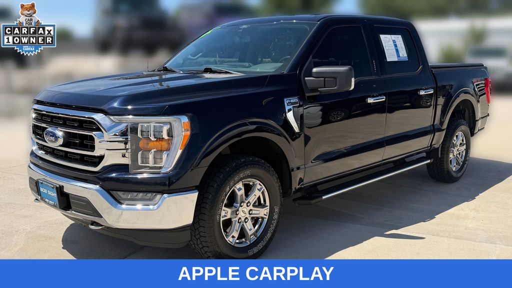 Antimatter Blue Metallic 2021 Ford F-150 Pickup Truck Four-Wheel Drive Automatic