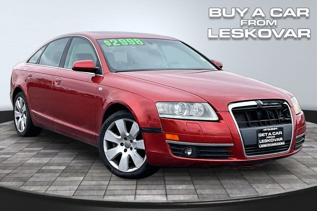 Red 2005 Audi A6 4.2 quattro Sedan AWD Sedan All-Wheel Drive 6-Speed Automatic