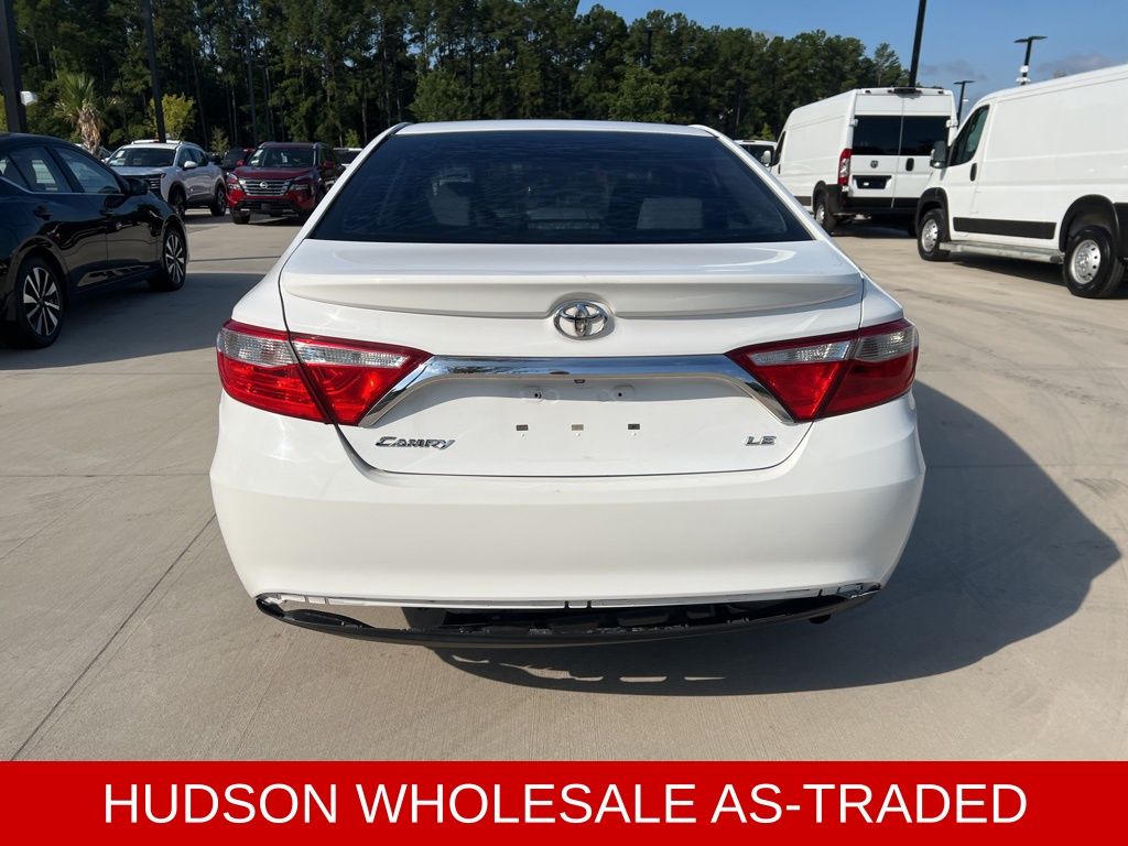 2015 White Toyota Camry LE FWD Sedan