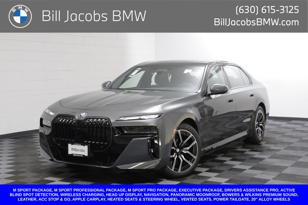 Gray (Dravit Grey Metallic) 2026 BMW 7 Series Sedan All-Wheel Drive Automatic