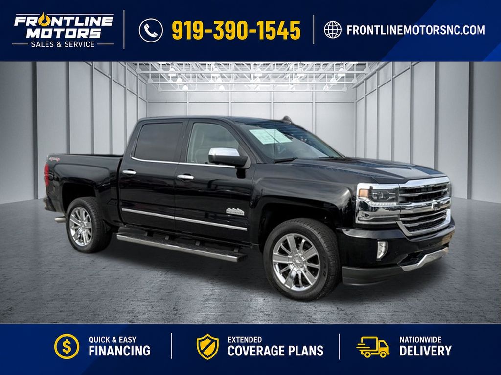 Black 2016 Chevrolet Silverado 1500 Pickup Truck Four-Wheel Drive 8-Speed Automatic Overdrive