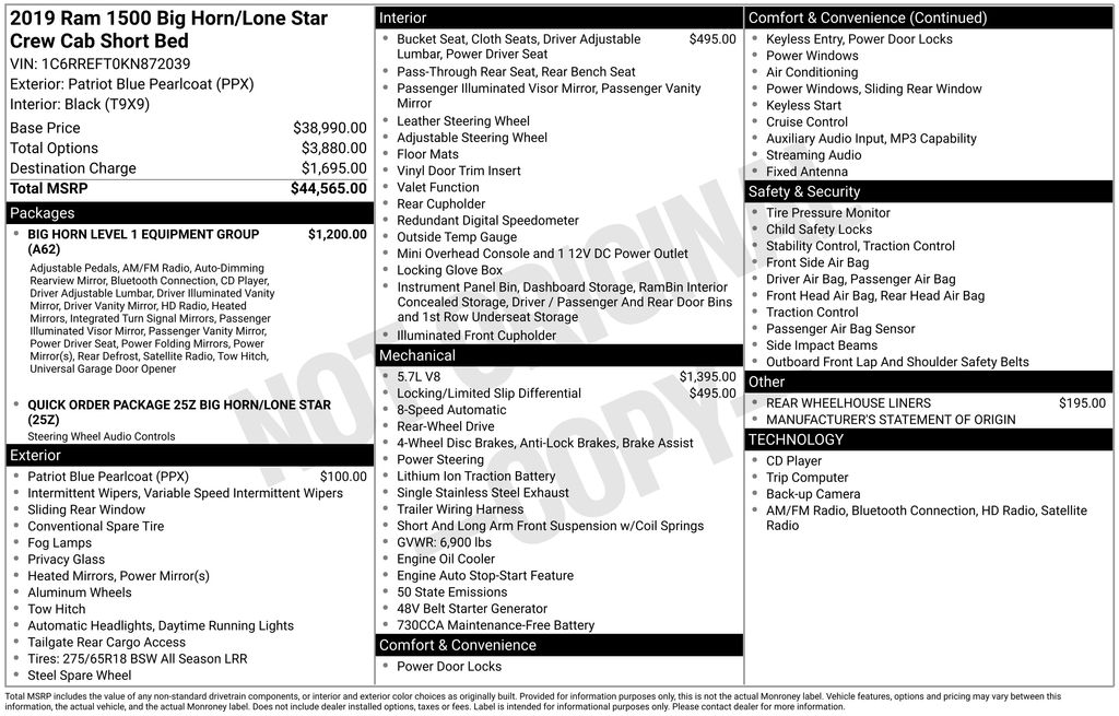 Used 2019 Ram 1500 Truck
