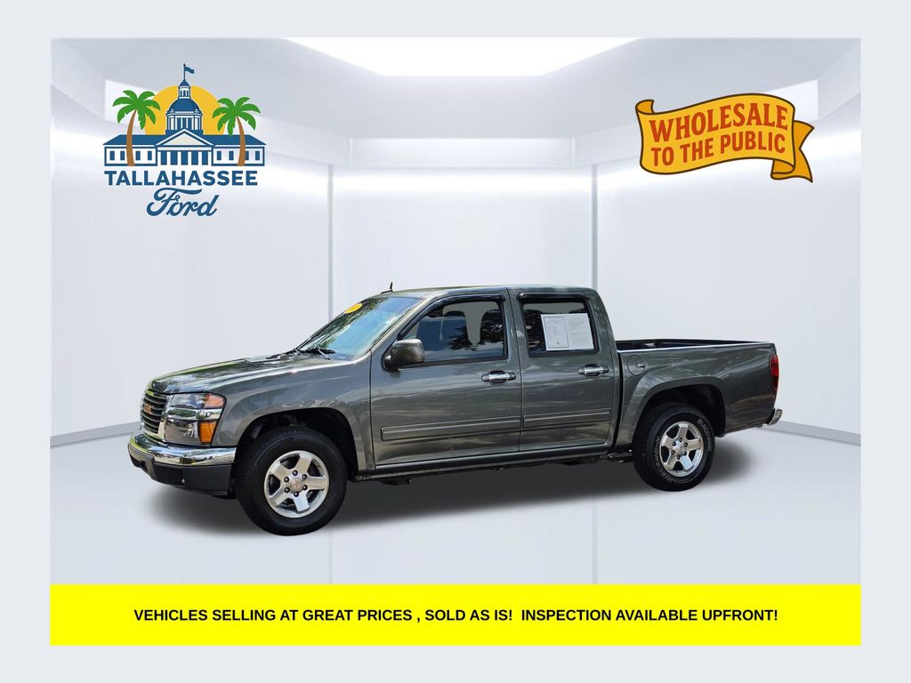 Gray (Steel Green Metallic) 2011 GMC Canyon Pickup Truck 4X2 4-Speed Automatic Overdrive