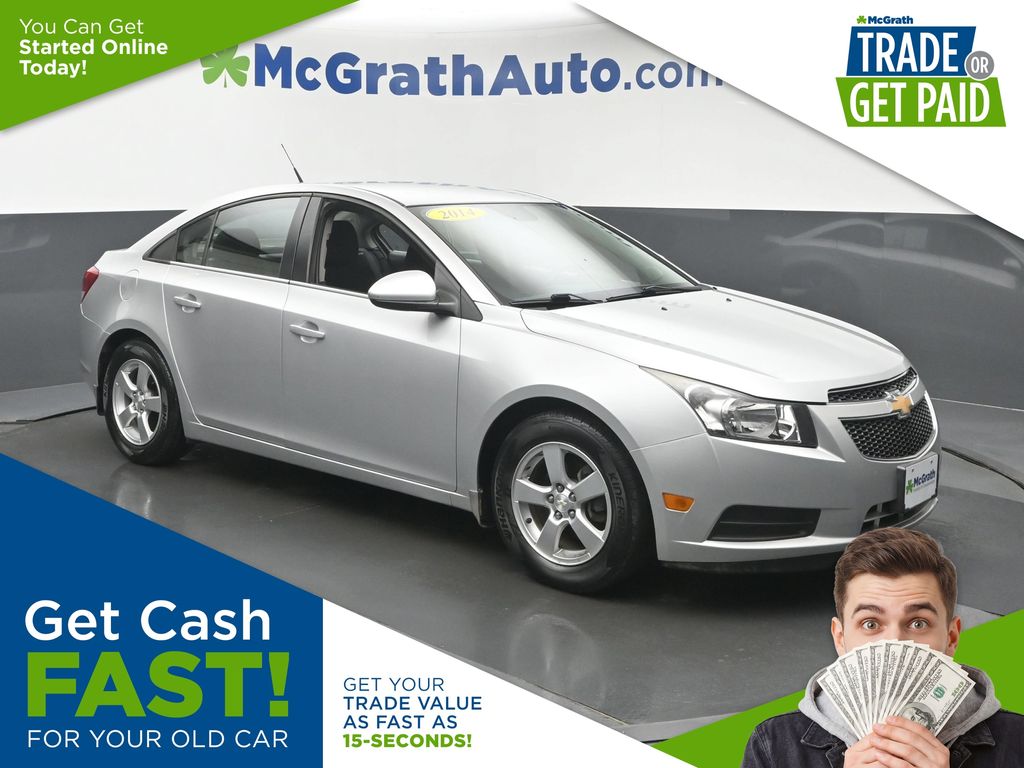 Silver Ice Metallic 2014 Chevrolet Cruze Sedan Front-Wheel Drive 6-Speed Automatic Overdrive