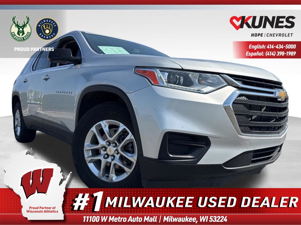 Silver Ice Metallic 2020 Chevrolet Traverse SUV / Crossover Front-Wheel Drive 9-Speed Automatic
