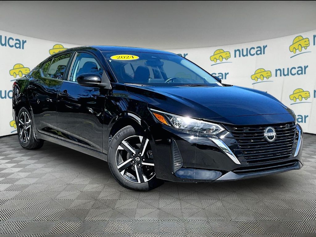 Super Black 2024 Nissan Sentra Sedan Front-Wheel Drive Continuously Variable Transmission