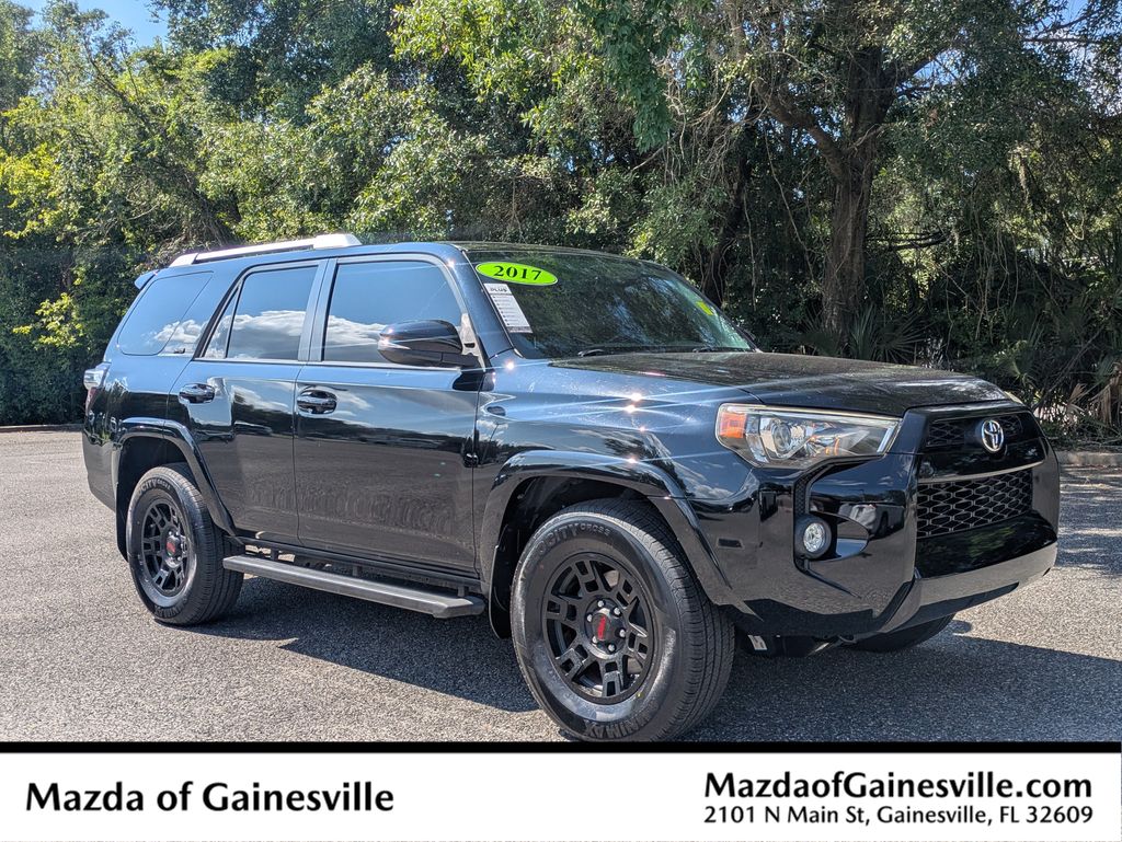 Midnight Black Metallic 2017 Toyota 4Runner SUV / Crossover 4X2 5-Speed Automatic Overdrive