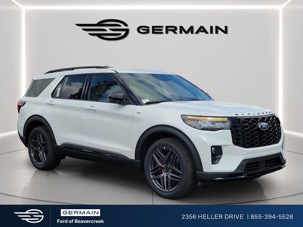 White Metallic 2026 Ford Explorer SUV / Crossover All-Wheel Drive Automatic