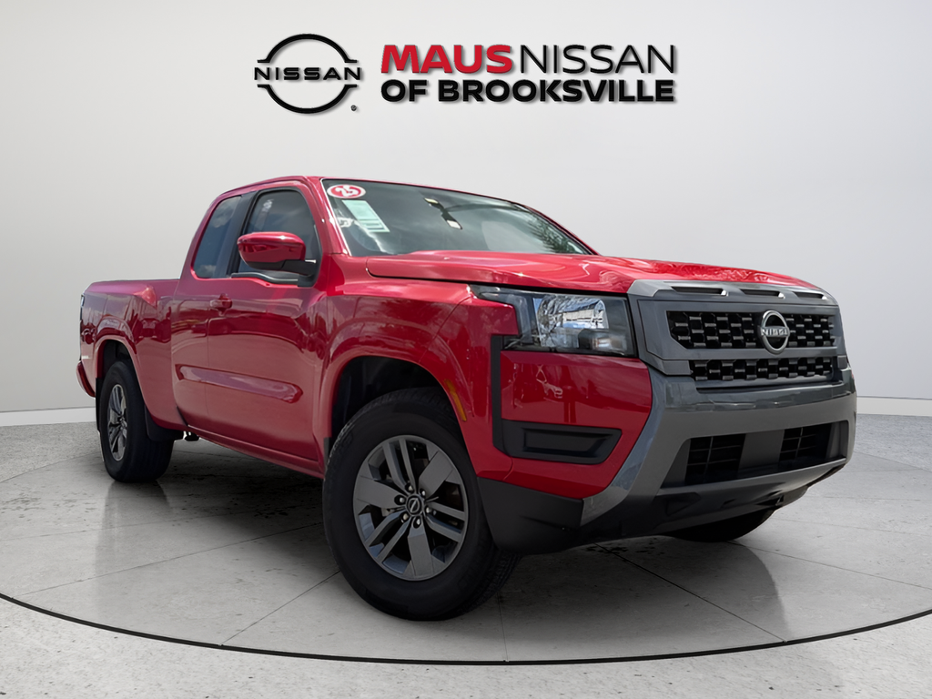 Red Alert 2025 Nissan Frontier Pickup Truck 4X2 9-Speed Automatic Overdrive