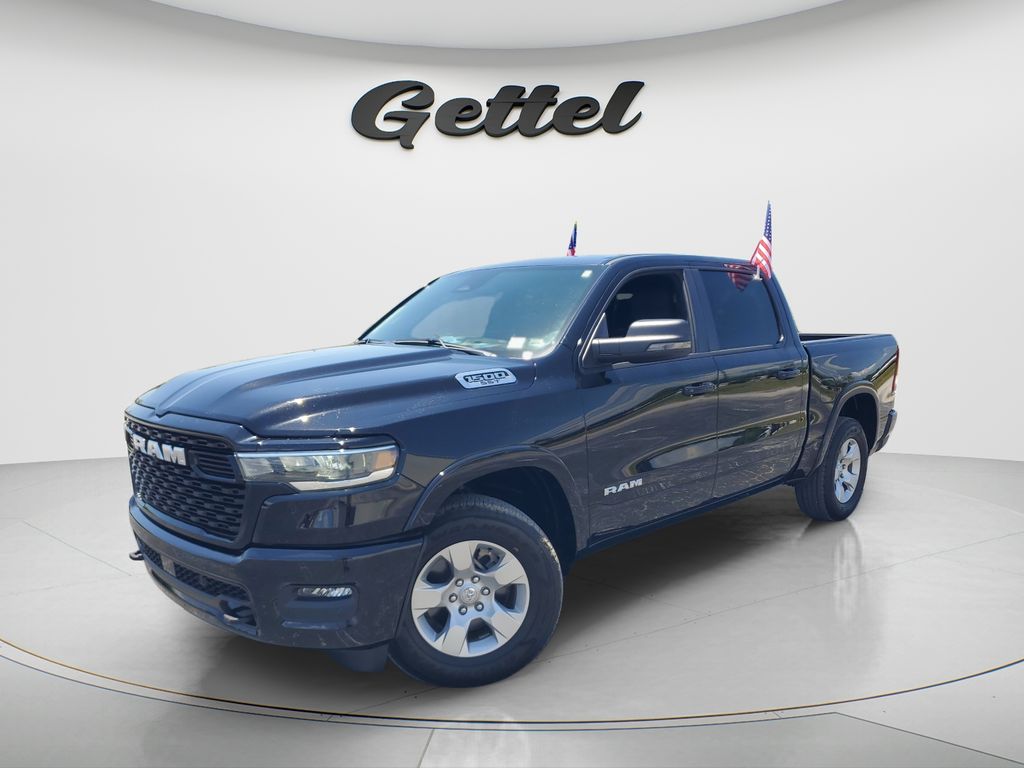 Diamond Black 2025 RAM 1500 Big Horn Crew Cab 4WD Pickup Truck Four-Wheel Drive 8-Speed Automatic