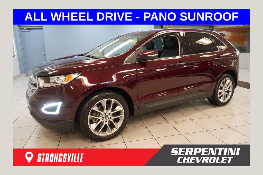Red (Burgundy) 2017 Ford Edge SUV / Crossover All-Wheel Drive 6-Speed Automatic