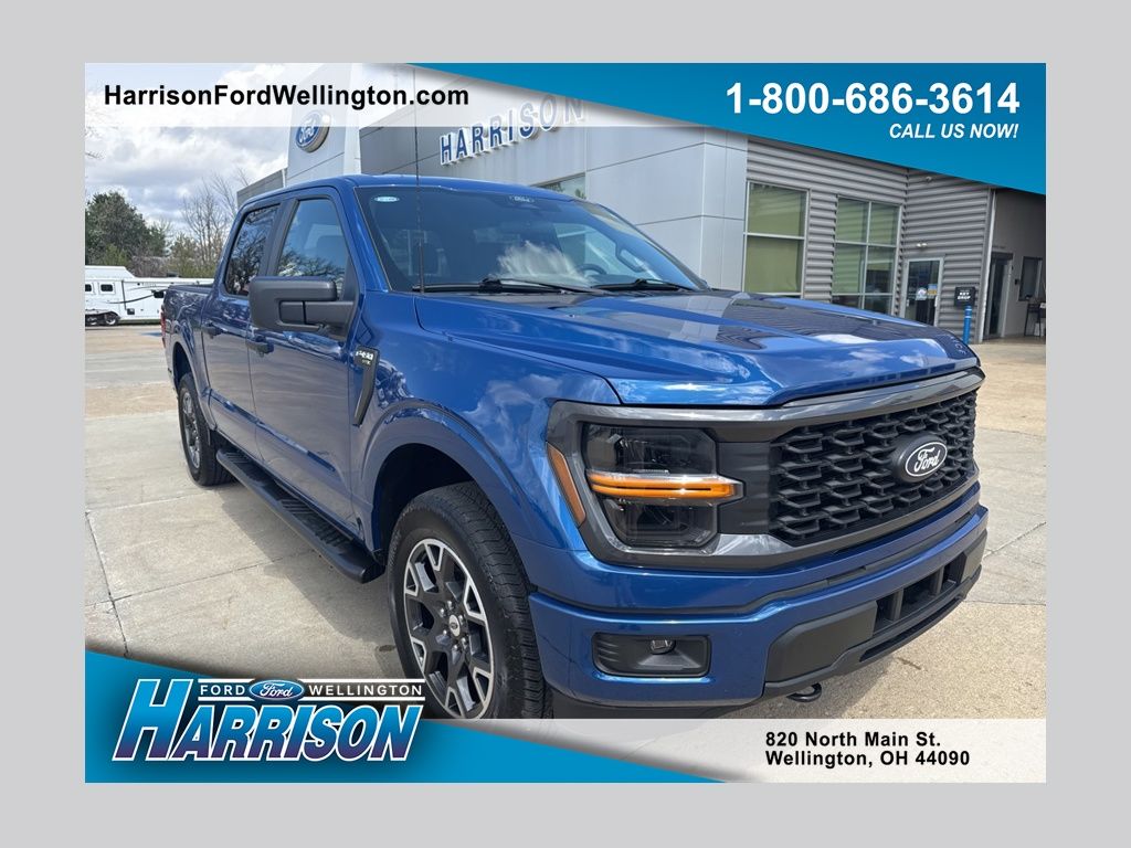 Atlas Blue Metallic 2025 Ford F-150 STX 4dr SuperCrew 4WD Pickup Truck Four-Wheel Drive Automatic