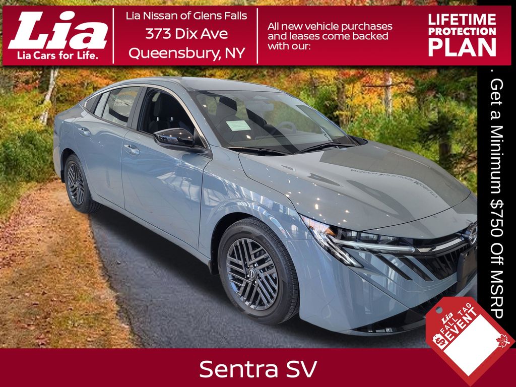 Atlantic Gray Metallic 2026 Nissan Sentra Sedan Front-Wheel Drive Continuously Variable Transmission