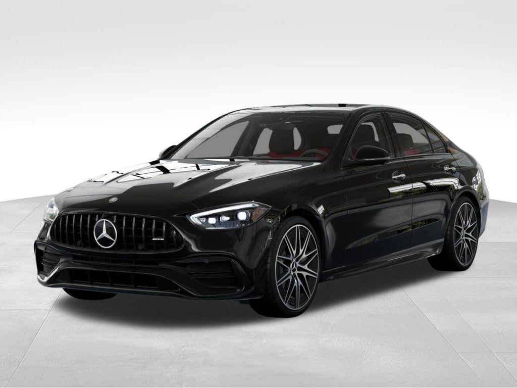Black 2026 Mercedes-Benz C-Class Sedan All-Wheel Drive 9-Speed Automatic
