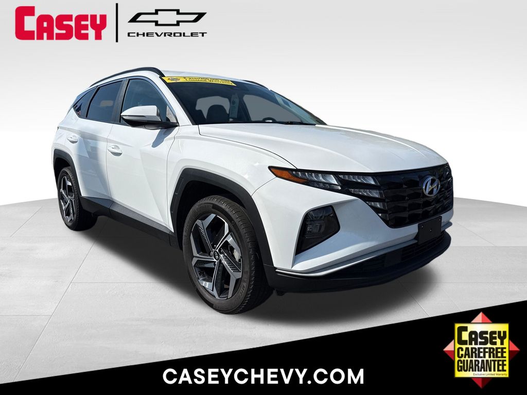 White Pearl 2023 Hyundai Tucson SUV / Crossover All-Wheel Drive 8-Speed Automatic