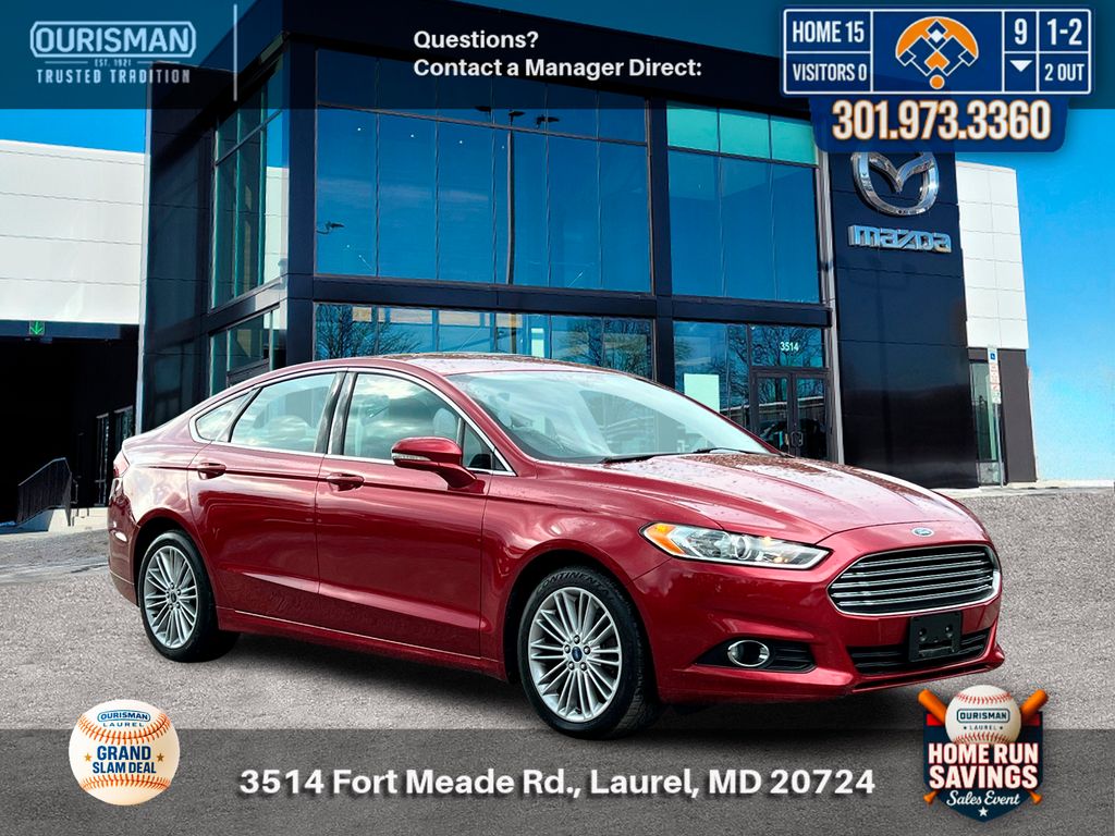 Ruby Red Metallic 2014 Ford Fusion SE Sedan Front-Wheel Drive 6-Speed Automatic