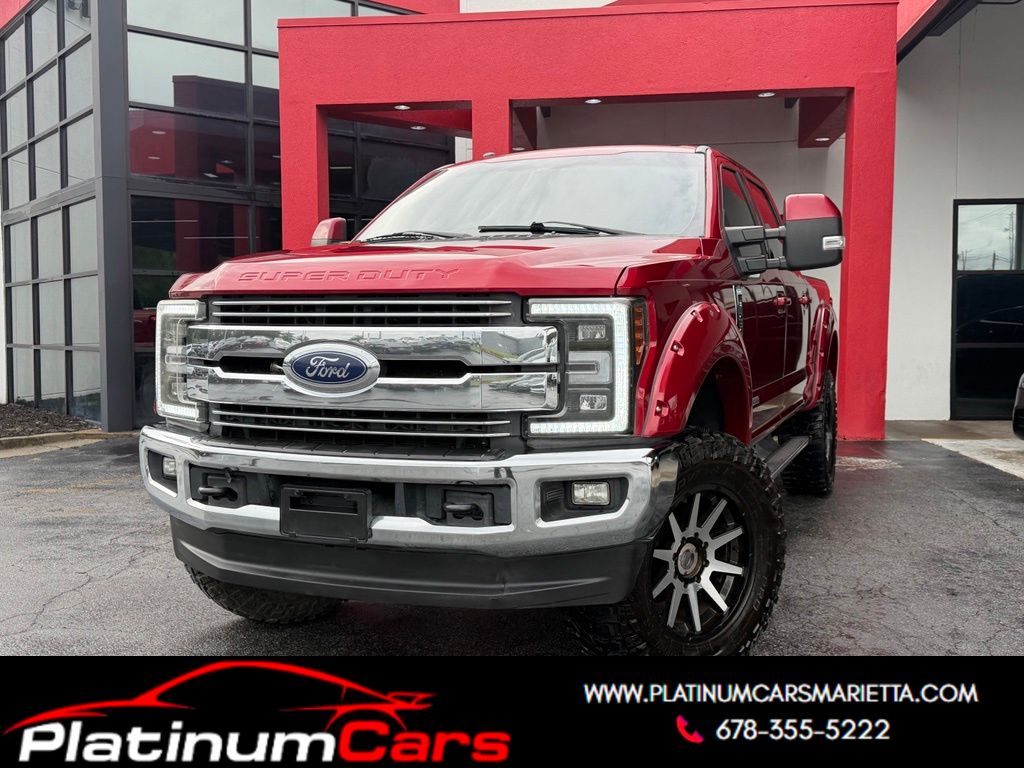 Ruby Red Metallic 2017 Ford F-250 Super Duty Lariat Crew Cab 4WD Pickup Truck Four-Wheel Drive 6-Speed Automatic