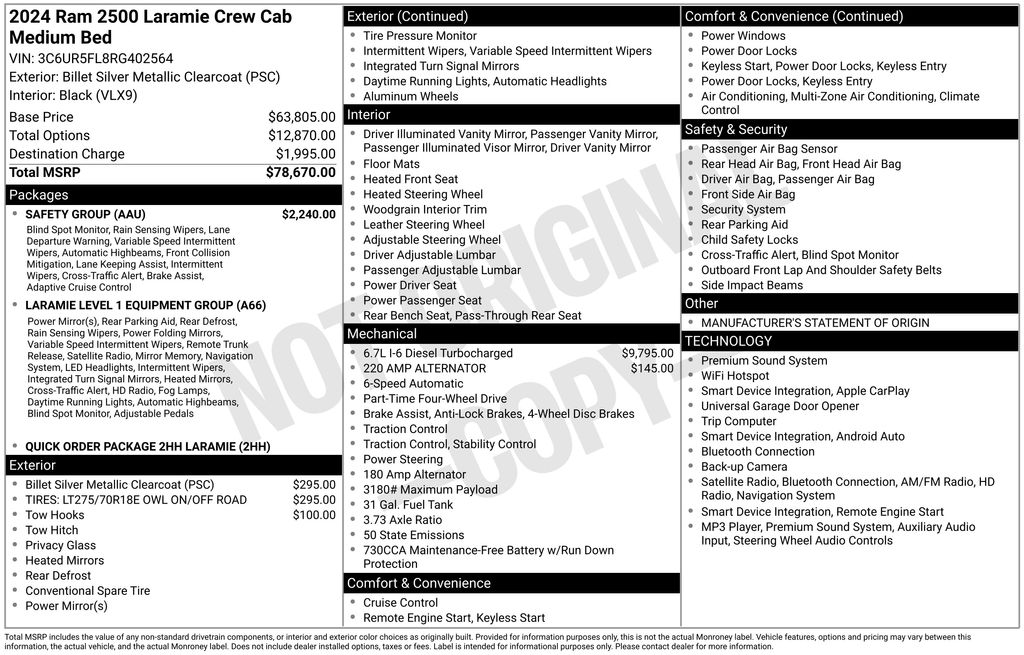 Used 2024 Ram 2500 Truck