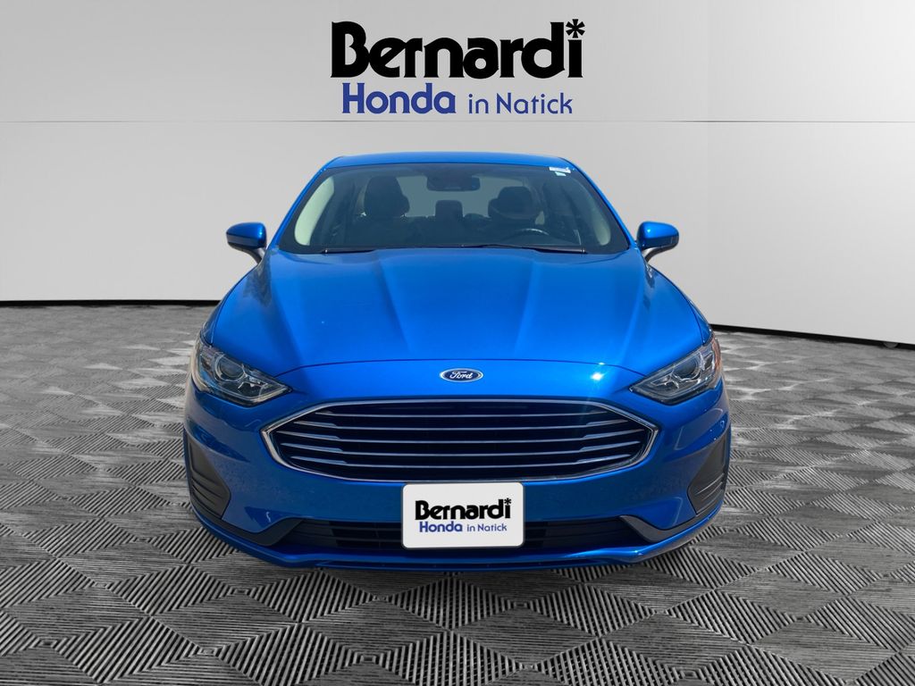 Blue Metallic 2019 Ford Fusion SE AWD Sedan All-Wheel Drive 6-Speed Automatic