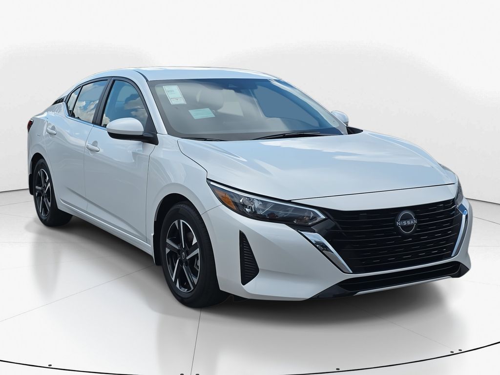 2025 Aspen White Tricoat Nissan Sentra SV FWD Sedan