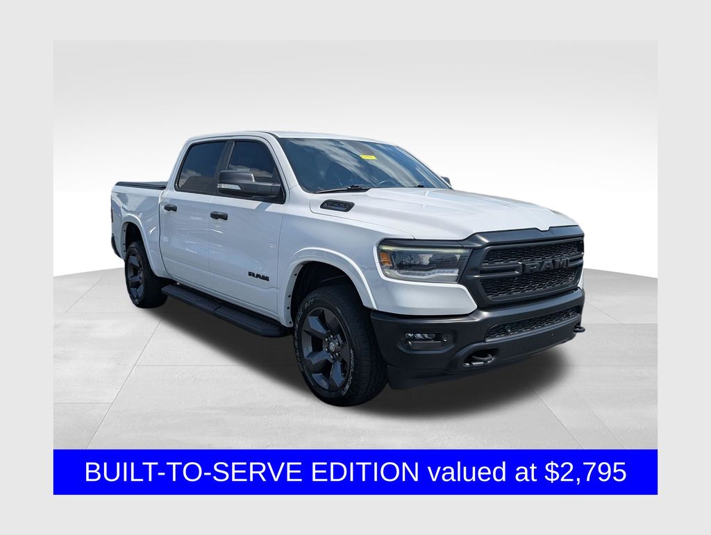 Bright White Clearcoat 2021 RAM 1500 Pickup Truck Four-Wheel Drive 8-Speed Automatic