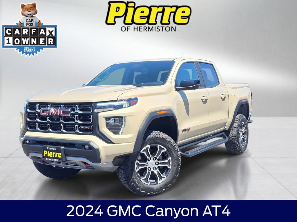 Desert Sand Metallic 2024 GMC Canyon Pickup Truck Four-Wheel Drive 8-Speed Automatic
