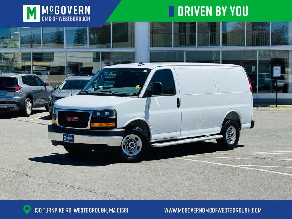 Summit White 2025 GMC Savana Cargo Van Rear-Wheel Drive 8-Speed Automatic Overdrive