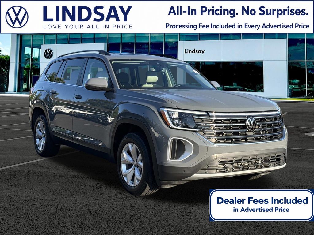 Platinum Gray Metallic 2025 Volkswagen Atlas SUV / Crossover Front-Wheel Drive 8-Speed Automatic