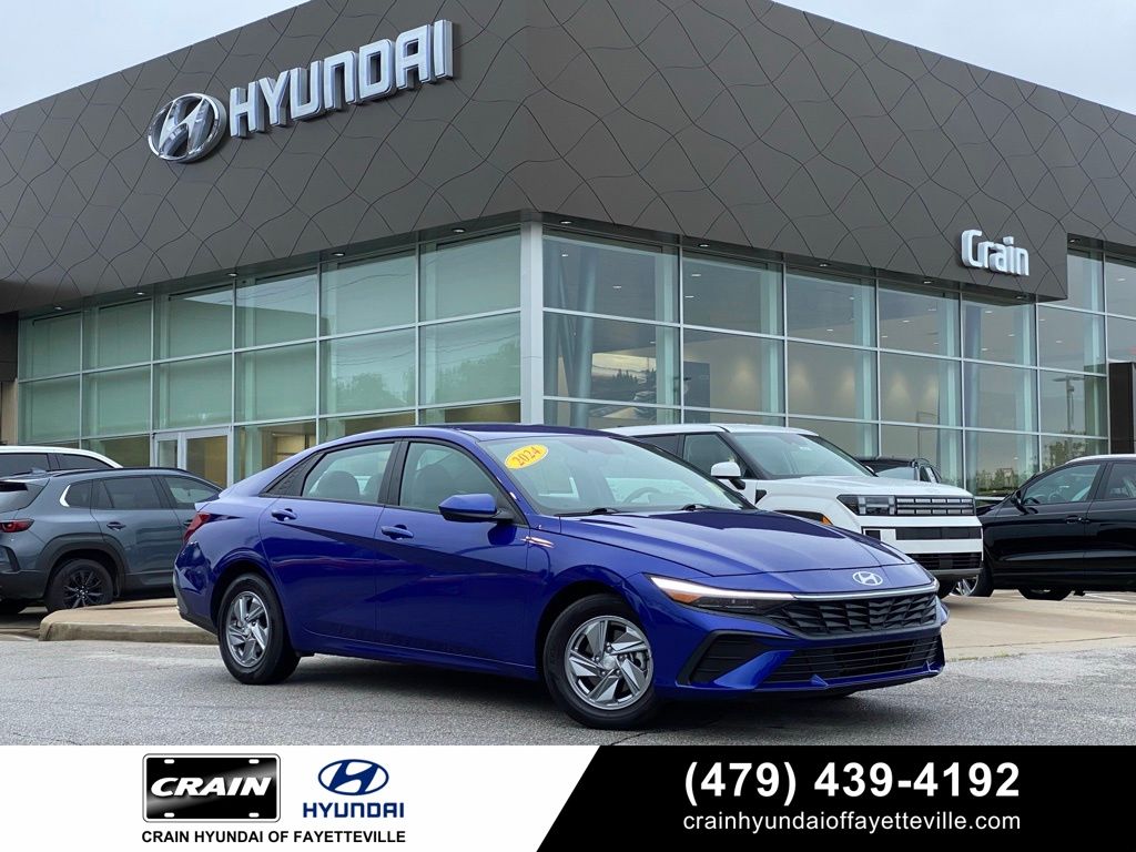 Intense Blue 2024 Hyundai Elantra SE FWD Sedan Front-Wheel Drive Continuously Variable Transmission