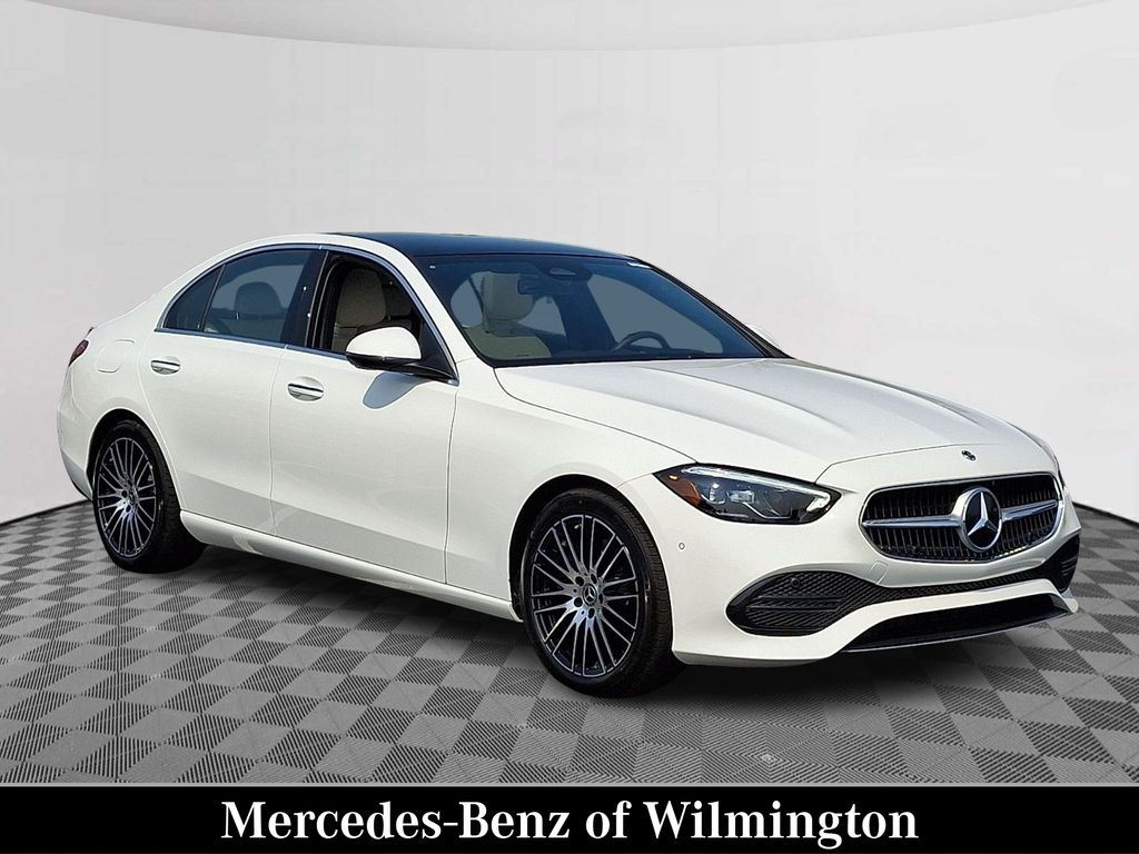 Polar White 2026 Mercedes-Benz C-Class Sedan All-Wheel Drive 9-Speed Automatic
