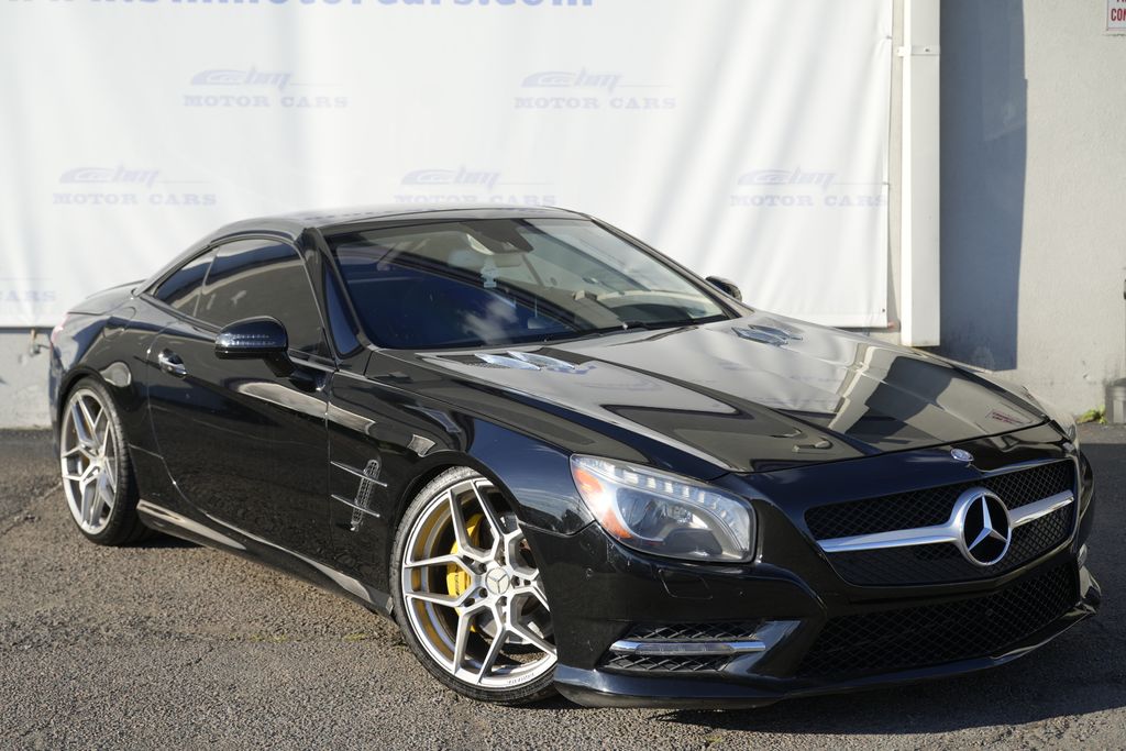 Black 2015 Mercedes-Benz SL-Class SL 400 Convertible Rear-Wheel Drive 7-Speed Automatic