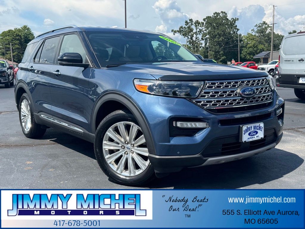 Blue Metallic 2020 Ford Explorer SUV / Crossover All-Wheel Drive Automatic