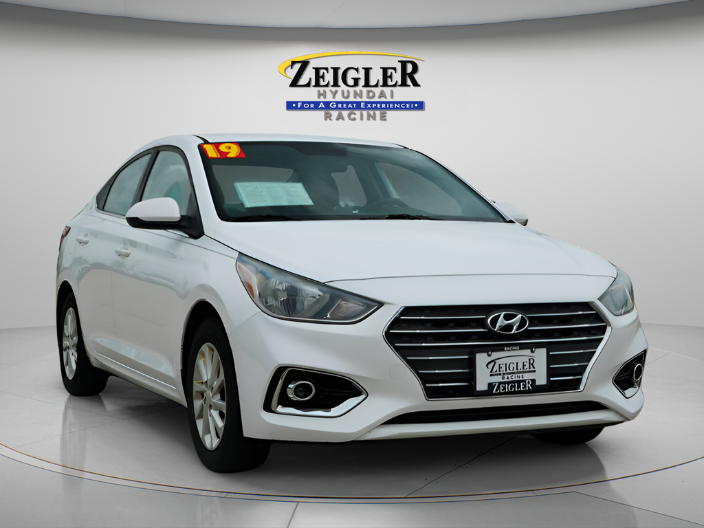 Frost White Pearl 2019 Hyundai Accent SEL Sedan FWD Sedan Front-Wheel Drive 6-Speed Automatic